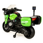 Kiddo Motorand Super Bike, Biggest Bike, 12V/8AH Battery, 45W Two Motors, Hand Accelerator, USB/MP3, English Rhymes,  LED Lit Wheels, English Music, BIS Certified, White, 3 to 12 Years