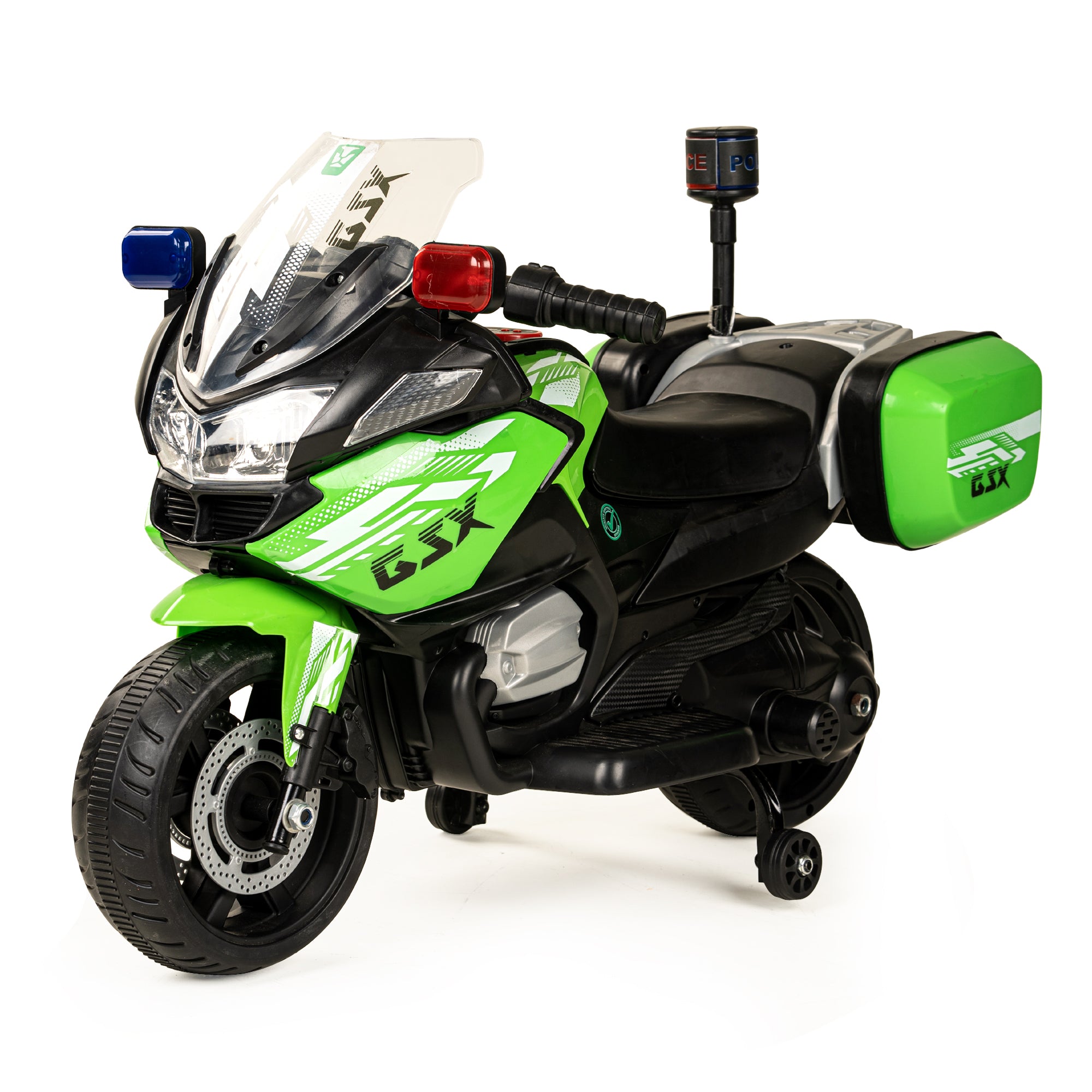 Kiddo Motorand Super Bike, Biggest Bike, 12V/8AH Battery, 45W Two Motors, Hand Accelerator, USB/MP3, English Rhymes,  LED Lit Wheels, English Music, BIS Certified, White, 3 to 12 Years