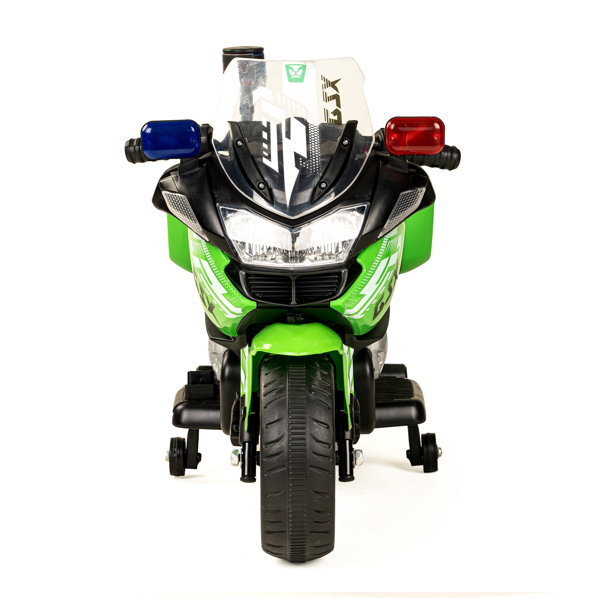 Kiddo Motorand Super Bike, Biggest Bike, 12V/8AH Battery, 45W Two Motors, Hand Accelerator, USB/MP3, English Rhymes,  LED Lit Wheels, English Music, BIS Certified, White, 3 to 12 Years