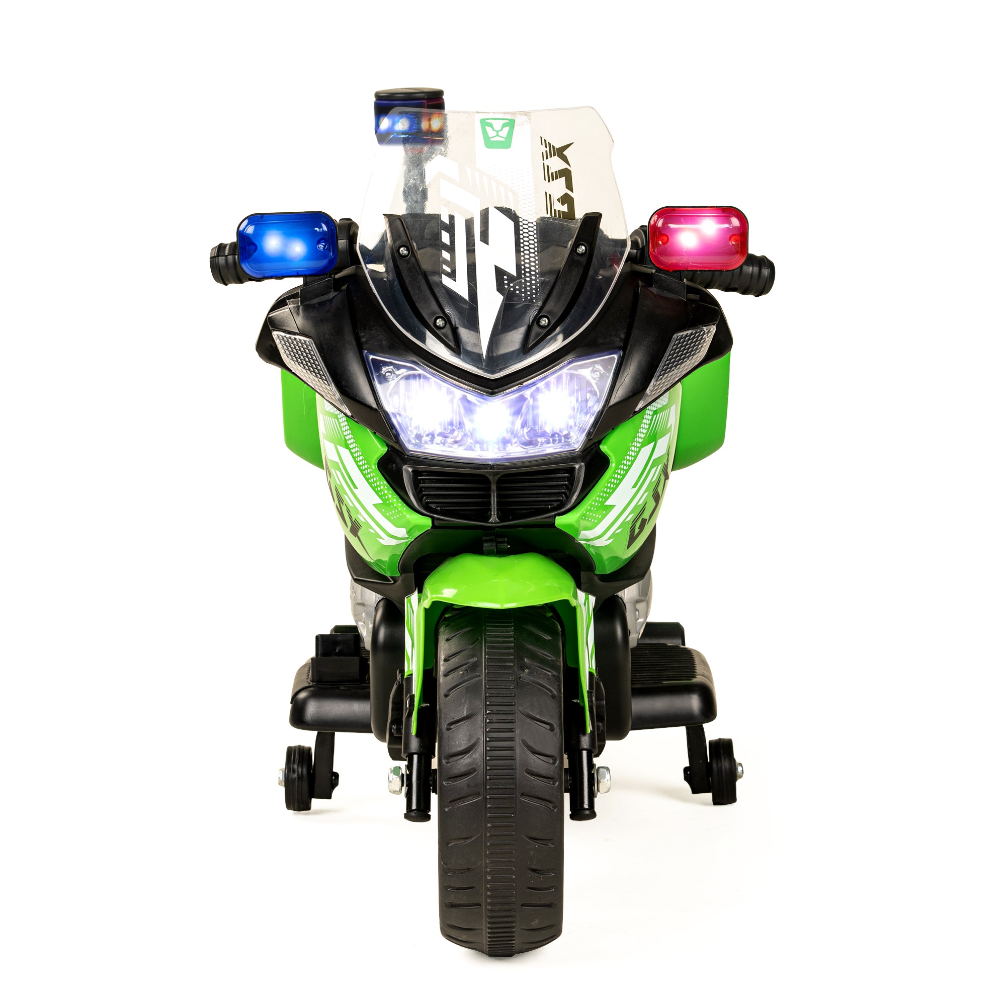 Kiddo Motorand Super Bike, Biggest Bike, 12V/8AH Battery, 45W Two Motors, Hand Accelerator, USB/MP3, English Rhymes,  LED Lit Wheels, English Music, BIS Certified, White, 3 to 12 Years