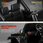 KIDDO Remote Control Ride-On Commando Jeep for Kids LED Lights & Smooth Drive